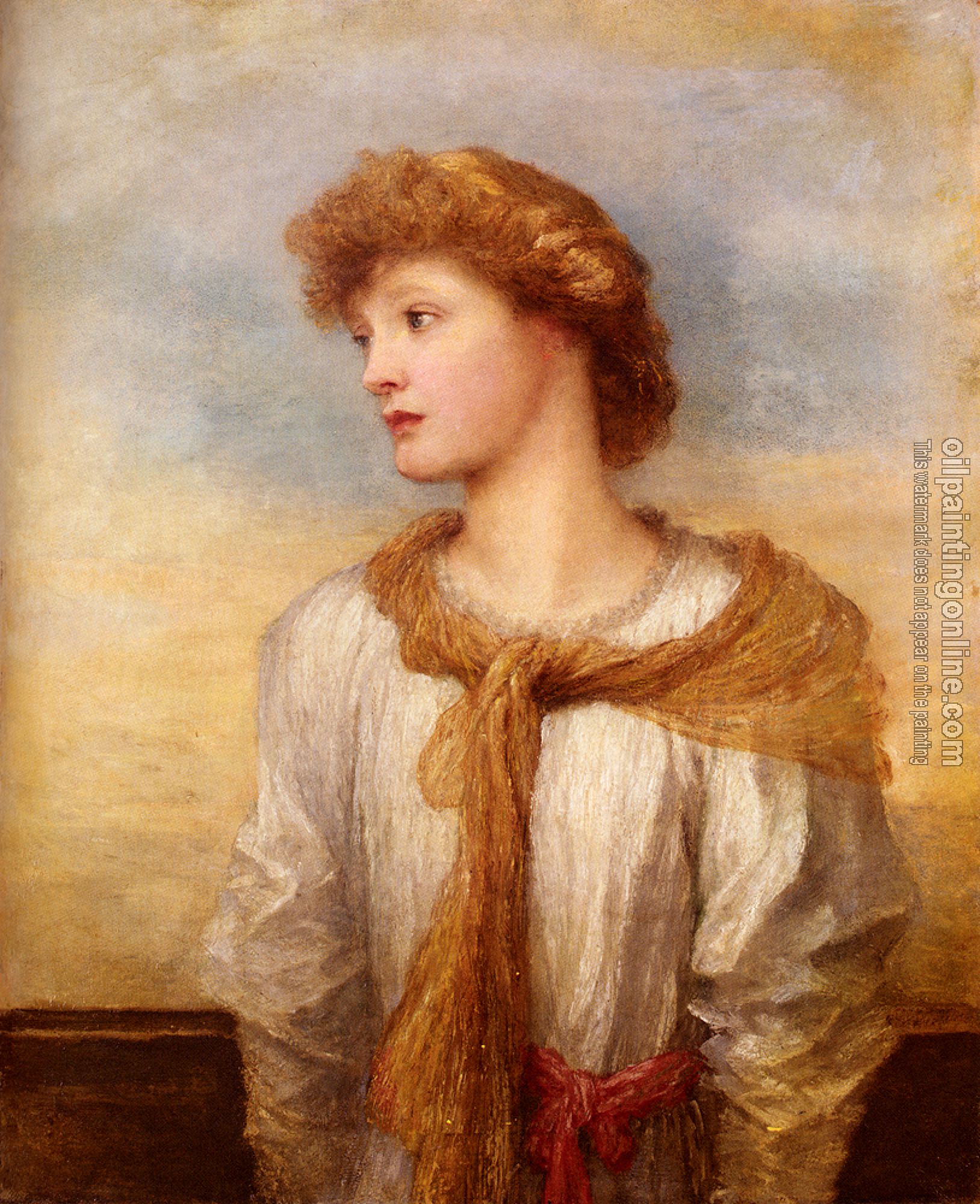 Watts, George Frederick - Portrait Of Miss Lilian Macintosh